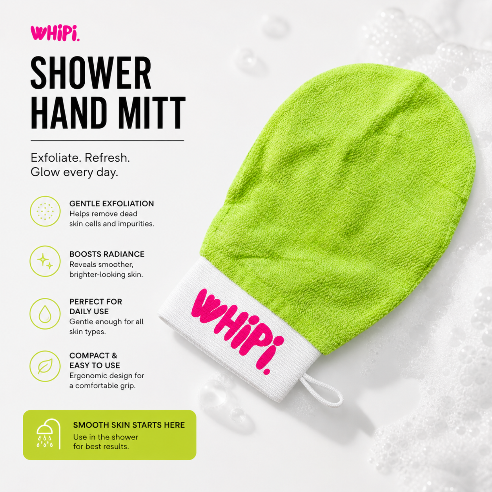 Exfoliating Mitt That Preps Skin for a Closer Shave