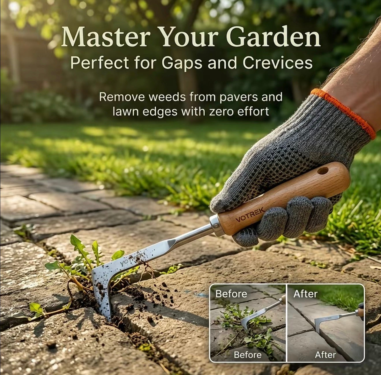 Weed Puller That Clears Cracks in Seconds