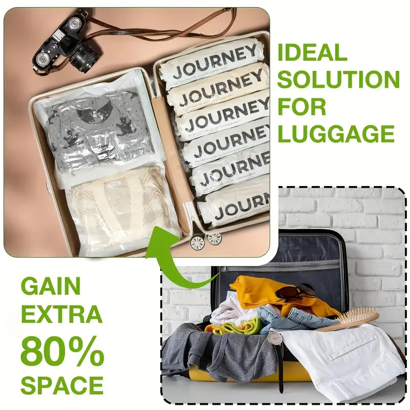 Compression Packing Cubes That Fit 80% More Into A Carry-On