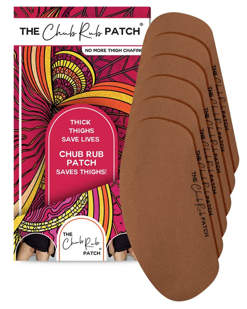 for Thighs (AS SEEN on SHARK TANK), anti Chafe Thigh Chafing Prevention Friction Tape Patches, anti Chafing Skin Tape for Inner Thigh Rubbing Prevention Women (3 Pairs), Cocoa