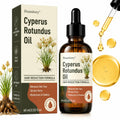 100% Pure Cyperus Rotundus Oil for Hair Removal, Natural Hair Growth Inhibitor for Face & Body, Helps Reduce Regrowth, Ingrown Hair, Razor Bumps & Strawberry Legs, Vegan, 2 Fl Oz