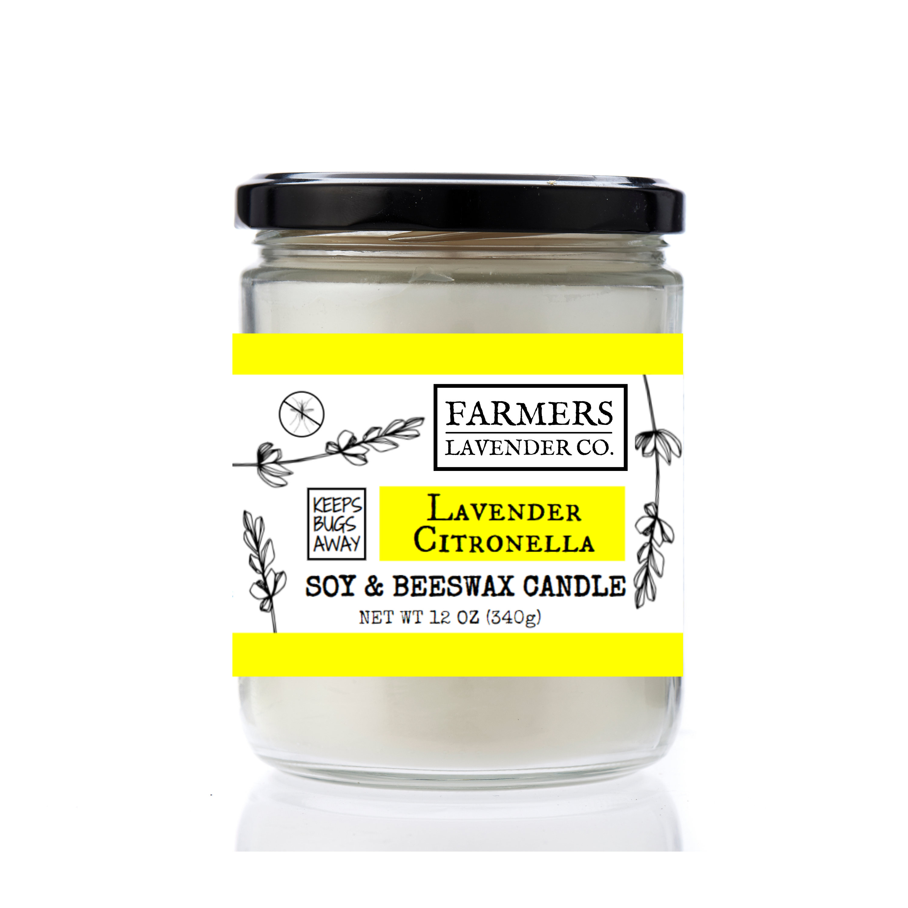 Lavender Citronella Candle To Keep Bugs Away