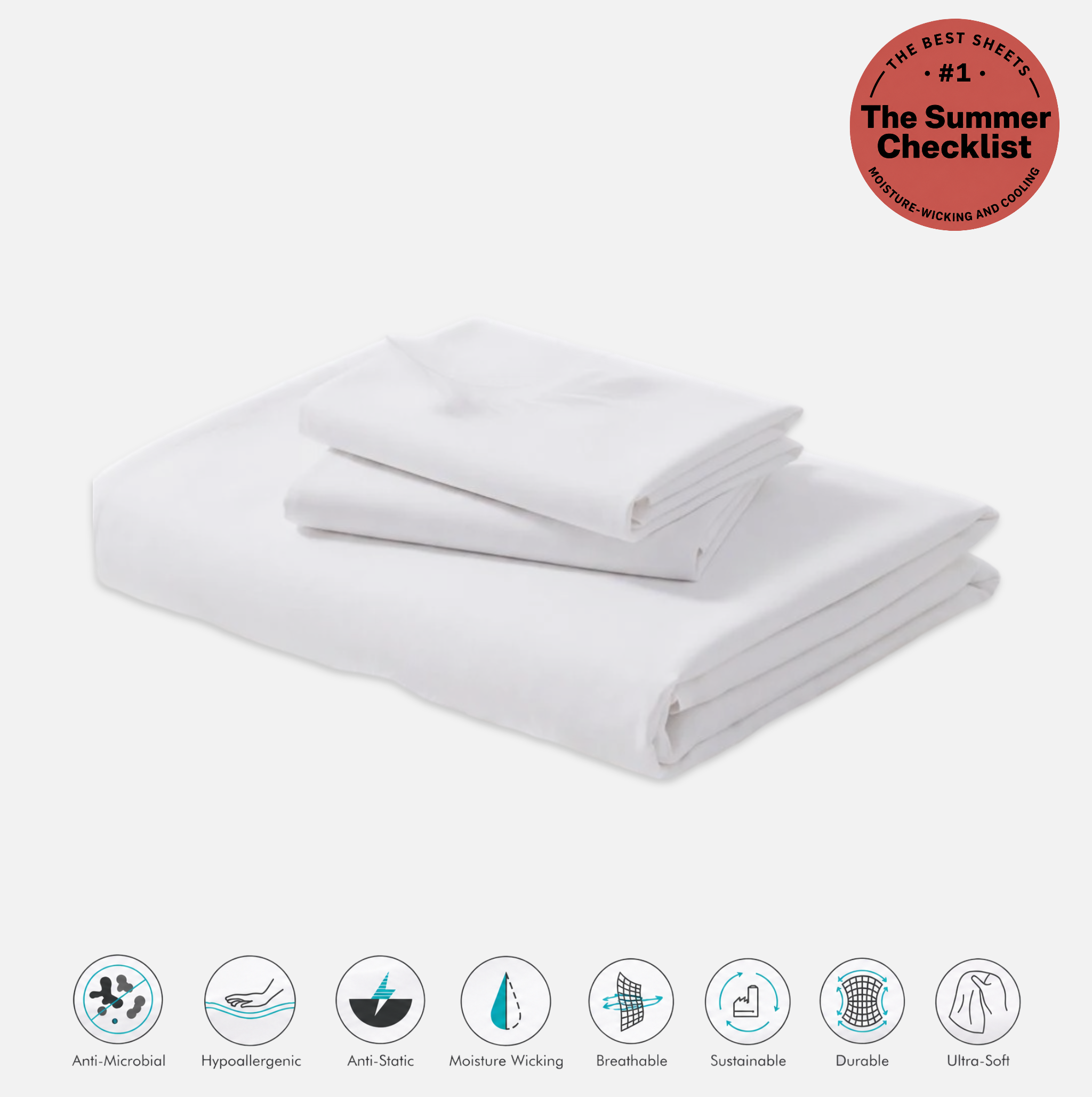 Cooling and Moisture-Wicking Eucalyptus Sheet Set